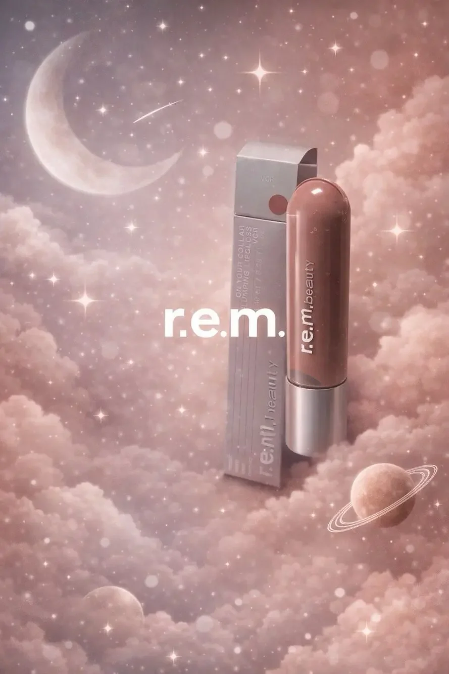 r.e.m. beauty On Your Collar Plumping Lip Gloss VCR High Shine Minty Vegan